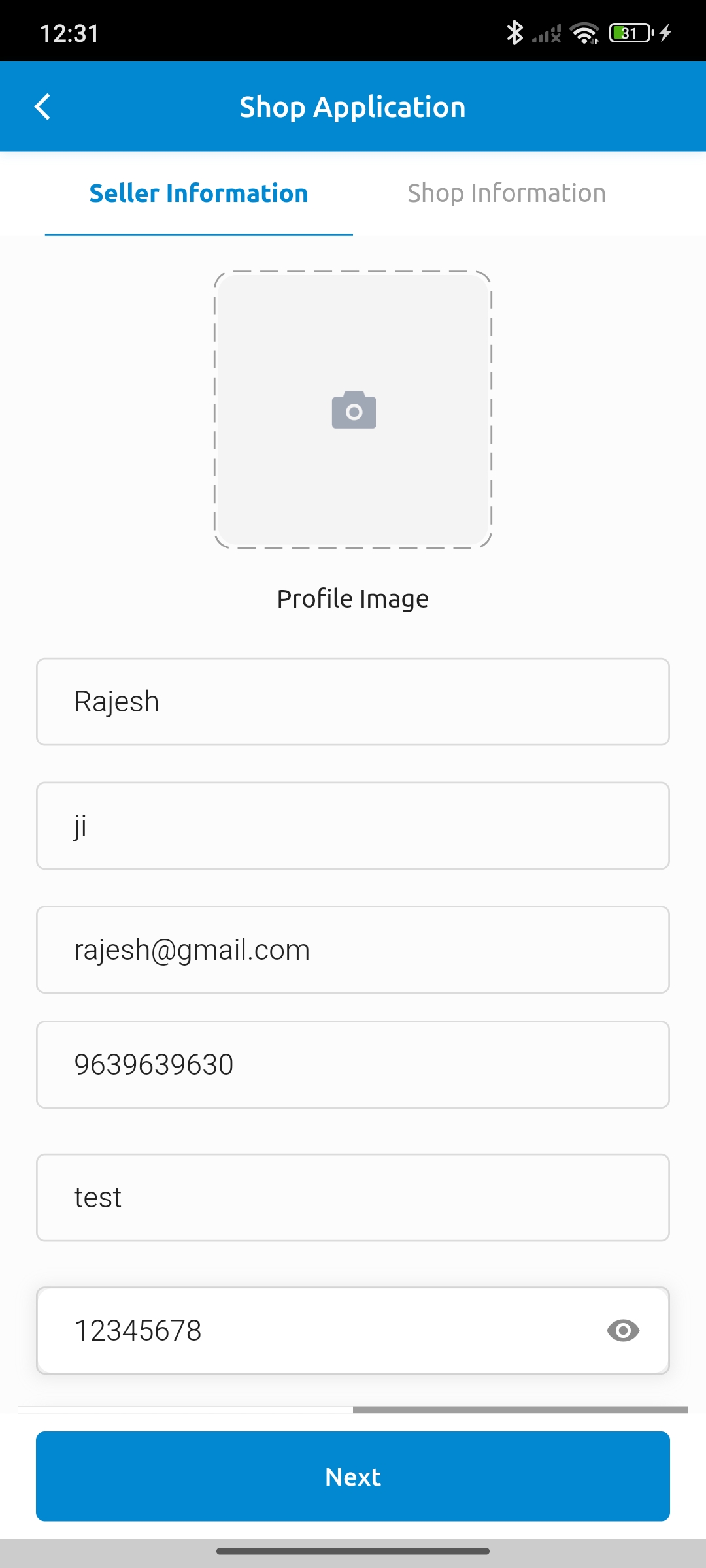 New test